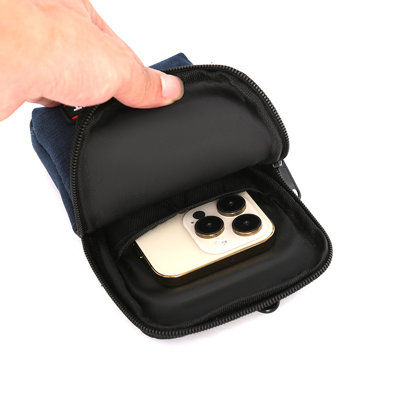 Pásová taška na telefón pre mužov, Oxford textília, proti krádeži, mestský minimalistický štýl