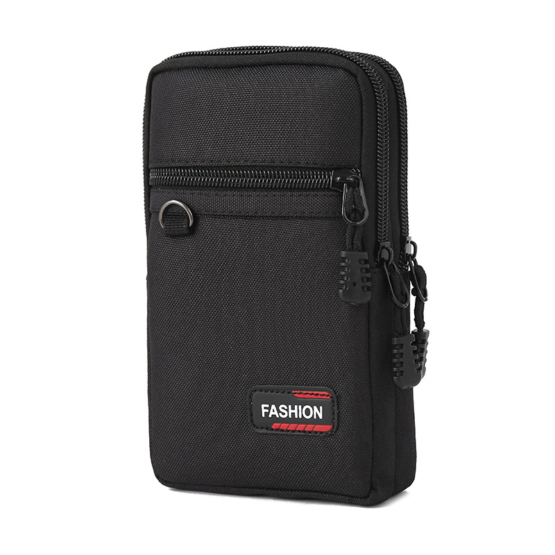 Pásová taška na telefón pre mužov, Oxford textília, proti krádeži, mestský minimalistický štýl