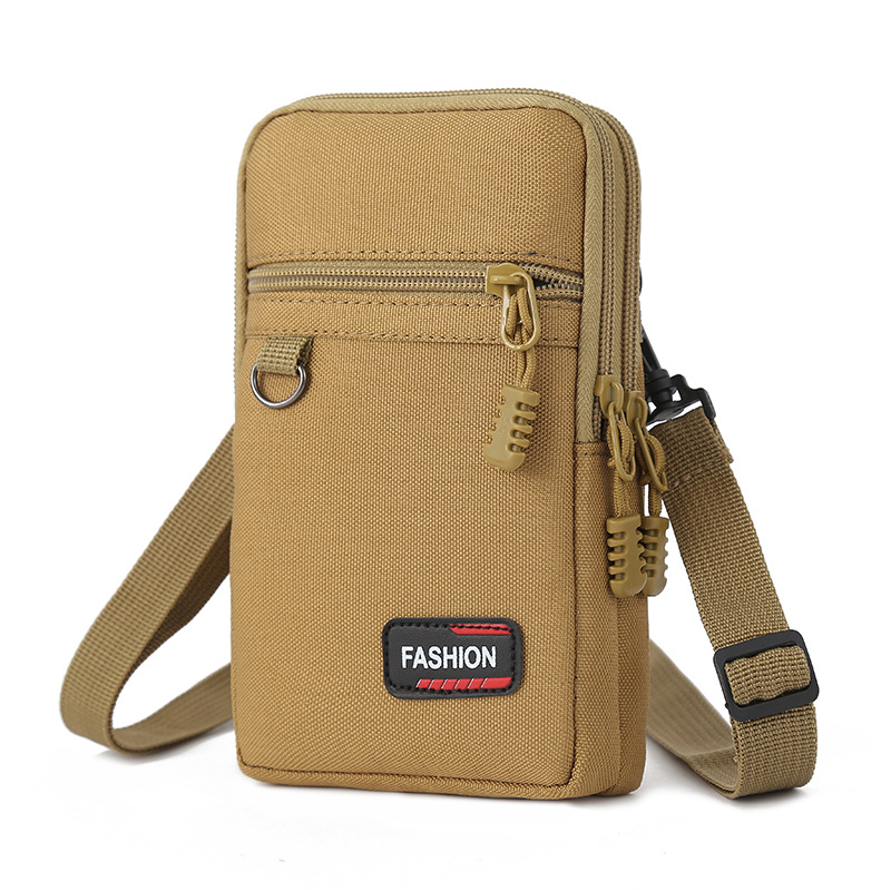 Pásová taška na telefón pre mužov, Oxford textília, proti krádeži, mestský minimalistický štýl