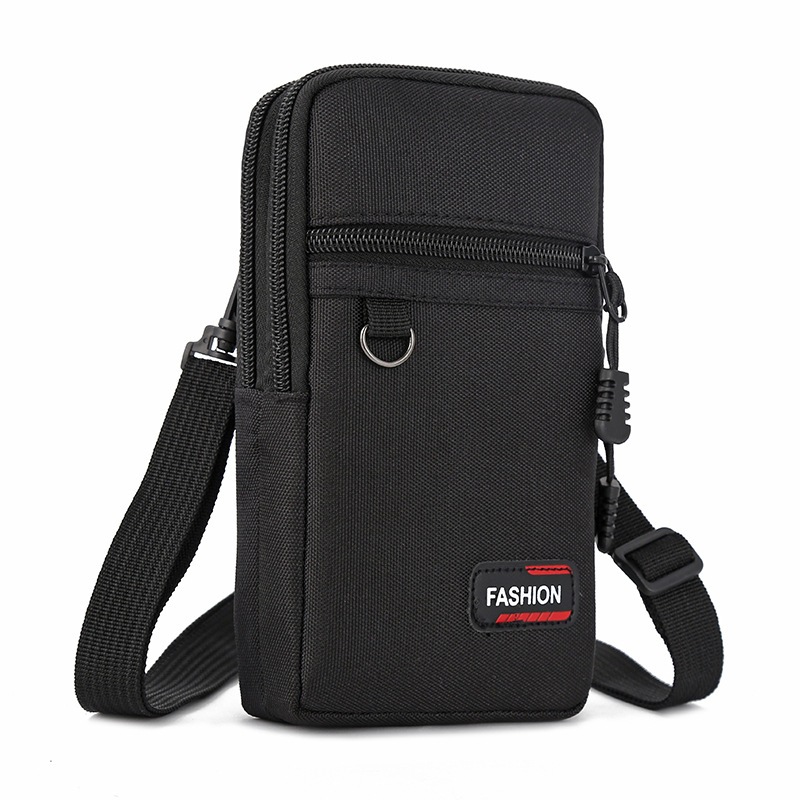 Pásová taška na telefón pre mužov, Oxford textília, proti krádeži, mestský minimalistický štýl