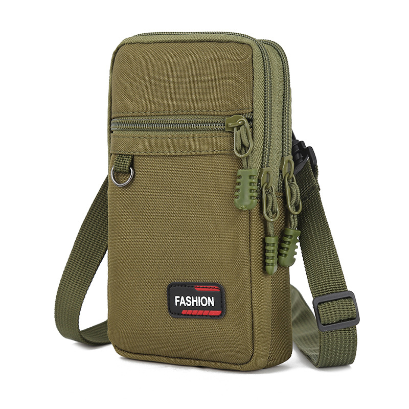 Pásová taška na telefón pre mužov, Oxford textília, proti krádeži, mestský minimalistický štýl