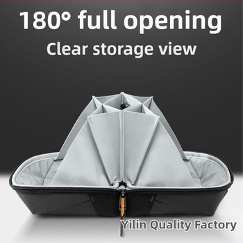 Οργανωτής ταξιδιού από πολυεστέρα, σε στυλ τσαντάκι χειρός — μακιγιάζ, είδη γραφείου, καλλυντικά και περιποίηση