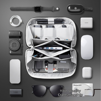 Οργανωτής ταξιδιού από πολυεστέρα, σε στυλ τσαντάκι χειρός — μακιγιάζ, είδη γραφείου, καλλυντικά και περιποίηση