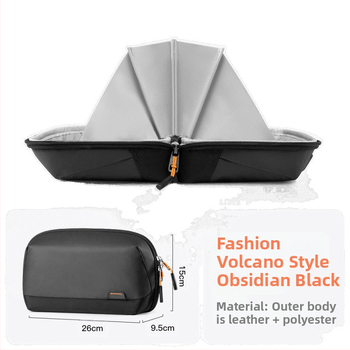 Οργανωτής ταξιδιού από πολυεστέρα, σε στυλ τσαντάκι χειρός — μακιγιάζ, είδη γραφείου, καλλυντικά και περιποίηση