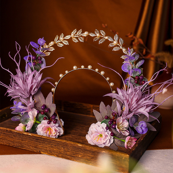 Αξεσουάρ κεφαλής από κράμα, αρχαϊκό στυλ, χειροποίητο; κατάλληλο για φωτογράφηση σε κινεζικό αρχαϊκό στυλ και κλασικούς χορούς