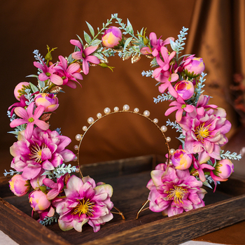 Αξεσουάρ κεφαλής από κράμα, αρχαϊκό στυλ, χειροποίητο; κατάλληλο για φωτογράφηση σε κινεζικό αρχαϊκό στυλ και κλασικούς χορούς