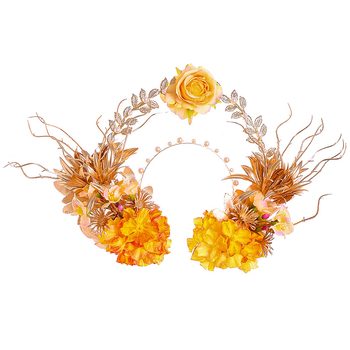 Αξεσουάρ κεφαλής από κράμα, αρχαϊκό στυλ, χειροποίητο; κατάλληλο για φωτογράφηση σε κινεζικό αρχαϊκό στυλ και κλασικούς χορούς