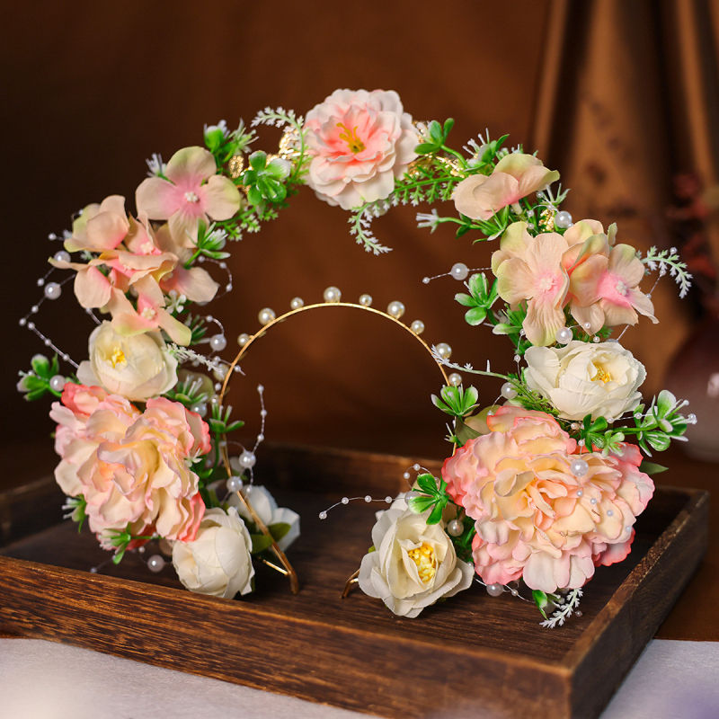 Ötvözetből készült fejfedő, ősi stílus, kézzel készített; ideális kínai ősi stílusú fotózáshoz és klasszikus táncelőadásokhoz