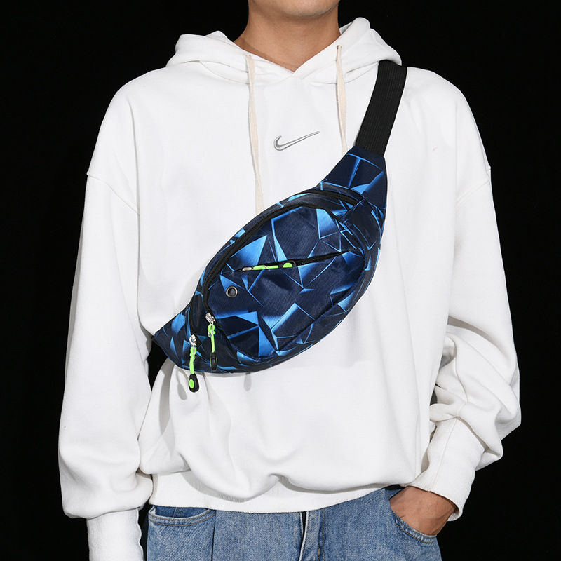 Maple Leaf fitness torbica za pojas za muškarce i žene, višenamjenska za trčanje i vožnju biciklom, Oxford materijal, zatvarač, džep sa zatvaračem, trodimenzionalna vanjska torba, meka ručka