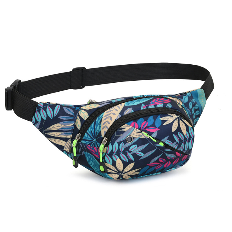 Maple Leaf fitness torbica za pojas za muškarce i žene, višenamjenska za trčanje i vožnju biciklom, Oxford materijal, zatvarač, džep sa zatvaračem, trodimenzionalna vanjska torba, meka ručka