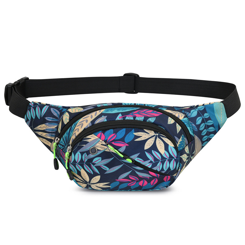 Maple Leaf fitness torbica za pojas za muškarce i žene, višenamjenska za trčanje i vožnju biciklom, Oxford materijal, zatvarač, džep sa zatvaračem, trodimenzionalna vanjska torba, meka ručka