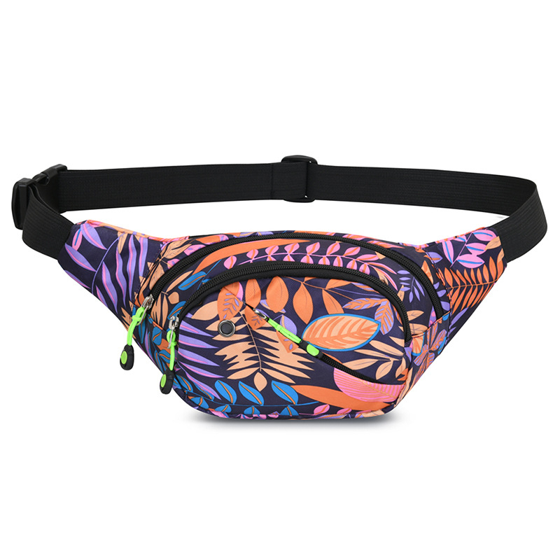 Maple Leaf fitness torbica za pojas za muškarce i žene, višenamjenska za trčanje i vožnju biciklom, Oxford materijal, zatvarač, džep sa zatvaračem, trodimenzionalna vanjska torba, meka ručka