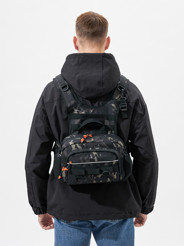 Sportinė kuprinė lauko sportui (Oxford audinys; plėtimas; išlenktas pečių diržas; poliesterio pamušalas)