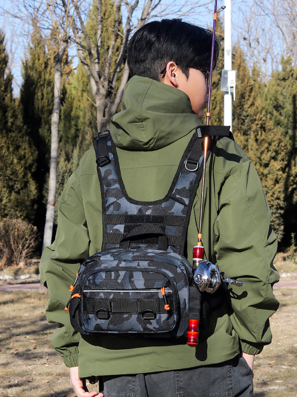 Sportinė kuprinė lauko sportui (Oxford audinys; plėtimas; išlenktas pečių diržas; poliesterio pamušalas)