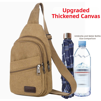 Férfi mellkas táska poliészterből vászon béléssel, Sea time márka, ideális üzleti utazásokhoz