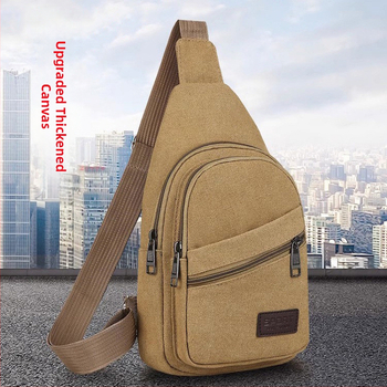Férfi mellkas táska poliészterből vászon béléssel, Sea time márka, ideális üzleti utazásokhoz
