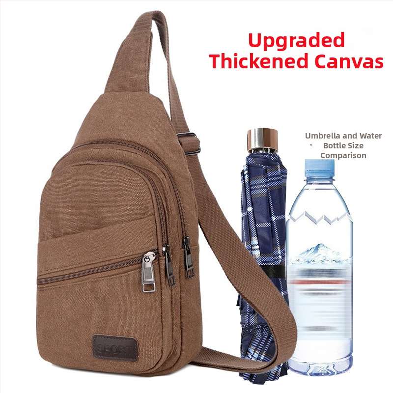 Férfi mellkas táska poliészterből vászon béléssel, Sea time márka, ideális üzleti utazásokhoz