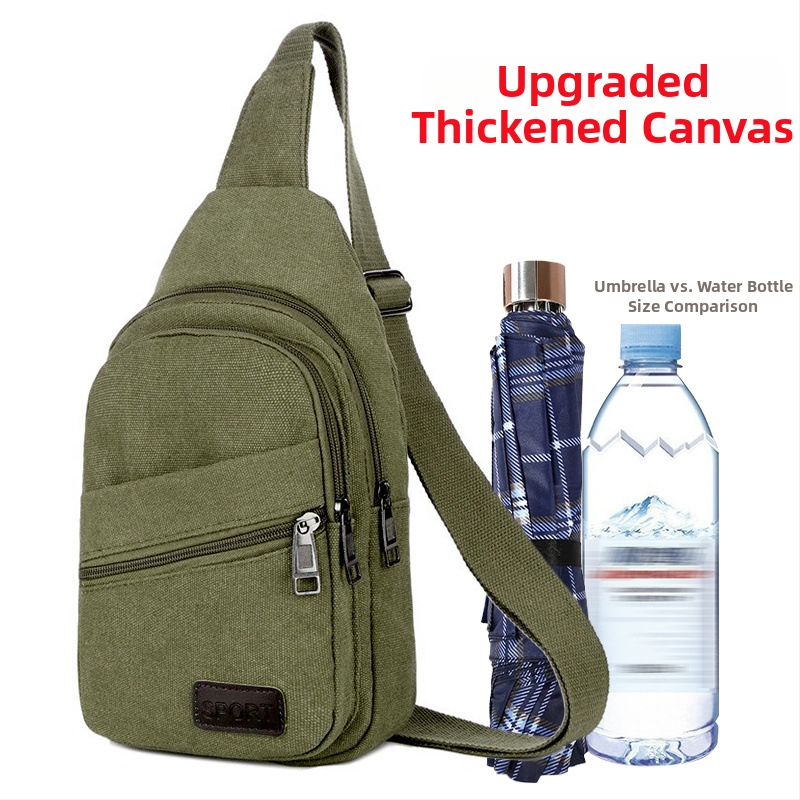 Férfi mellkas táska poliészterből vászon béléssel, Sea time márka, ideális üzleti utazásokhoz