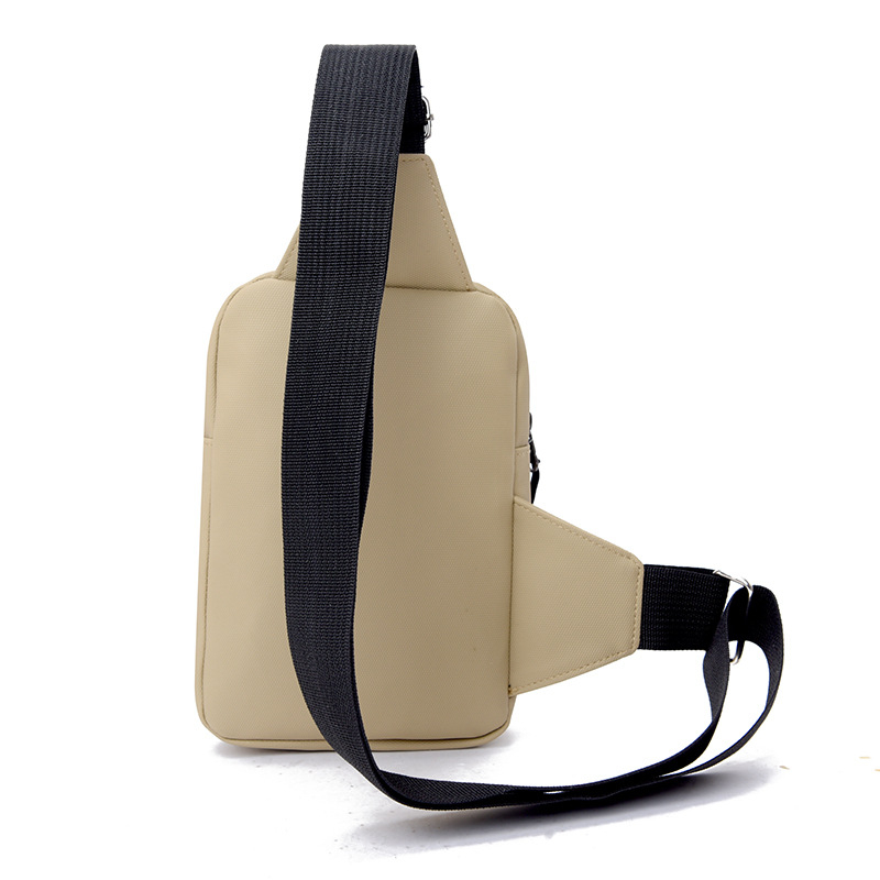 Unisex torba za prsa, japanskog stila, lagana, Oxford tkanina, zatvarač, unutarnja pregrada za ID karticu, poliesterska podstava