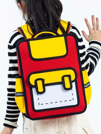 Rucsac din nailon unisex pentru școala primară, stil jucăuș, primăvara 2024, destinat educației școlare