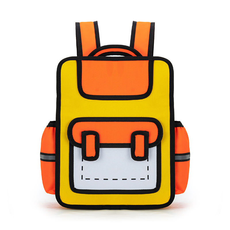 Rucsac din nailon unisex pentru școala primară, stil jucăuș, primăvara 2024, destinat educației școlare