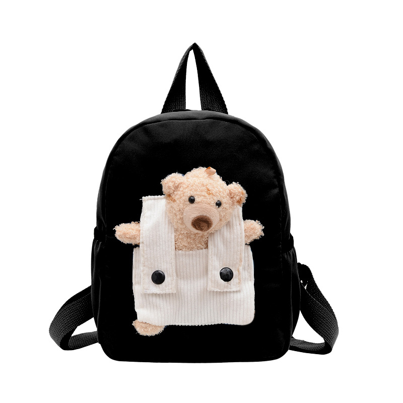 Rucsac pentru grădiniță cu design ursuleț desen animat, unisex, nailon, impermeabil, stil modern