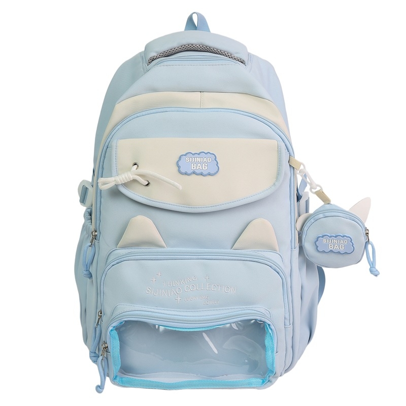 Σακίδιο 52-6019, νάιλον, με εργονομικό πίσω πάνελ, unisex για μαθητές 5ης–6ης δημοτικού