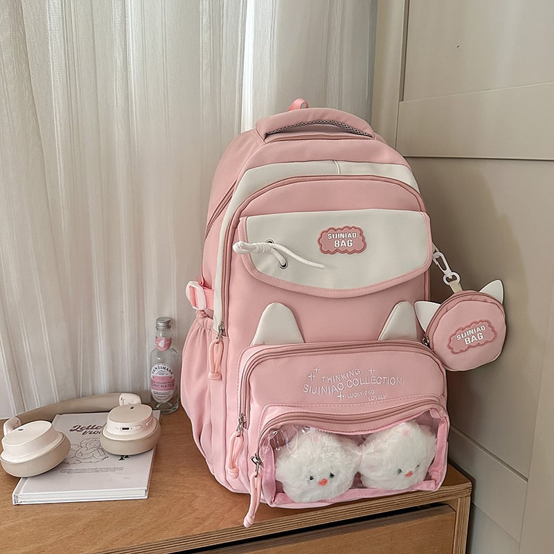 Σακίδιο 52-6019, νάιλον, με εργονομικό πίσω πάνελ, unisex για μαθητές 5ης–6ης δημοτικού