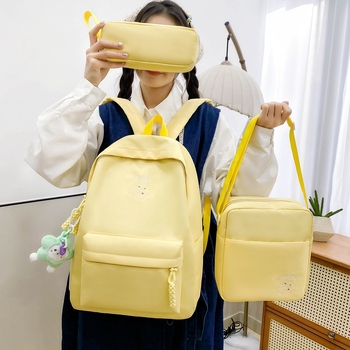 Unisex nailono kuprinė, 20–35L, tinkama 14 colių nešiojamam, oro pagalvėlės pečių diržai, 2025 vasara.