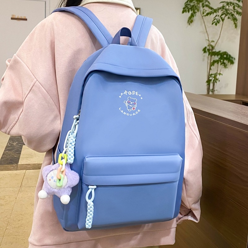 Unisex nailono kuprinė, 20–35L, tinkama 14 colių nešiojamam, oro pagalvėlės pečių diržai, 2025 vasara.