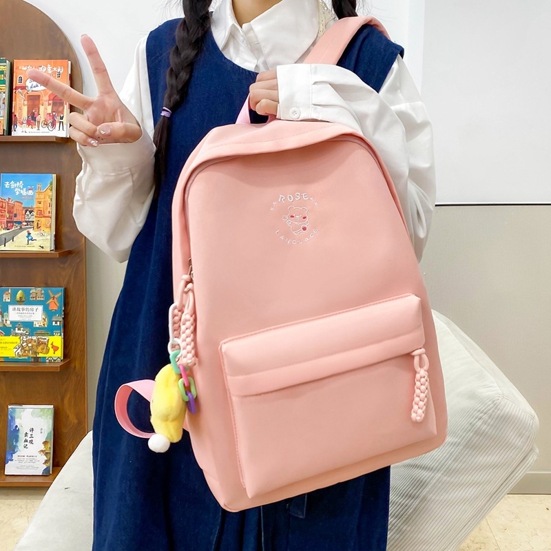 Unisex nailono kuprinė, 20–35L, tinkama 14 colių nešiojamam, oro pagalvėlės pečių diržai, 2025 vasara.