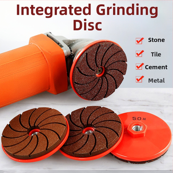 Интегрирана полираща диск за плочки, мрамор и камък – сухо полиране с nano pad, съвместим с ъглов шлайф