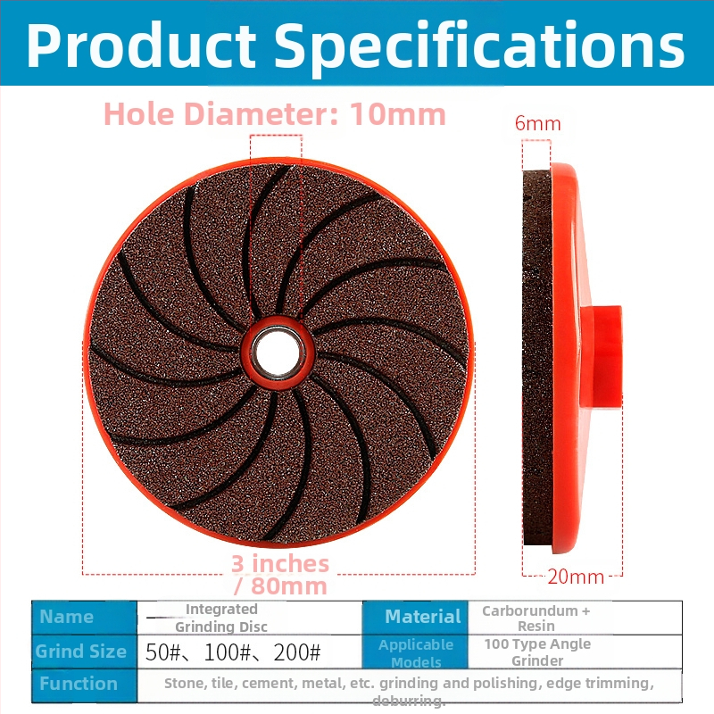 Интегрирана полираща диск за плочки, мрамор и камък – сухо полиране с nano pad, съвместим с ъглов шлайф