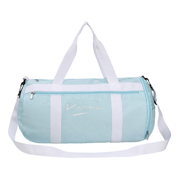 Αδιάβροχη τσάντα γυμναστικής με κυβοειδή μορφή, διαχωρισμό στεγνό-βρεγμένο, ξεχωριστό διαμέρισμα για παπούτσια, Oxford ύφασμα, διασταυρούμενος ιμάντας, πολλαπλών χρήσεων