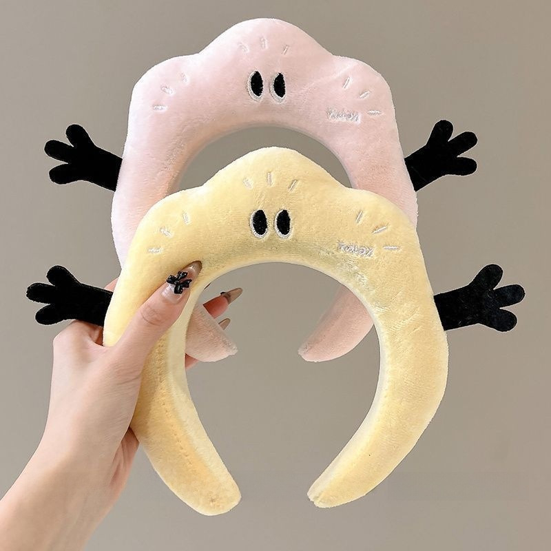 Unisex pūkuota galvos juostelė, originalus dizainas, poliesterio pluoštas, pavasaris 2025, Seiko apdorojimas, tinkama veido valymui