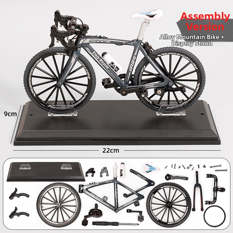 алуминиев 1:8 мащаб мини планински велосипед модел – статичен дисплей за възраст 7–14