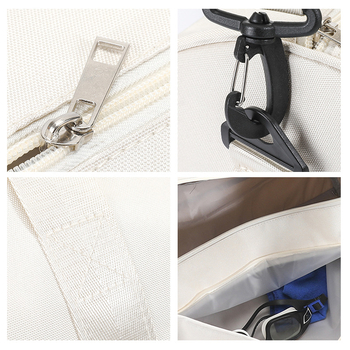 Unisex τσάντα γυμναστηρίου και κολύμβησης με διαχωρισμό υγρού/ξηρού, χωρητικότητα 20–35L, Oxford ύφασμα, φερμουάρ, εσωτερική θήκη για κινητό