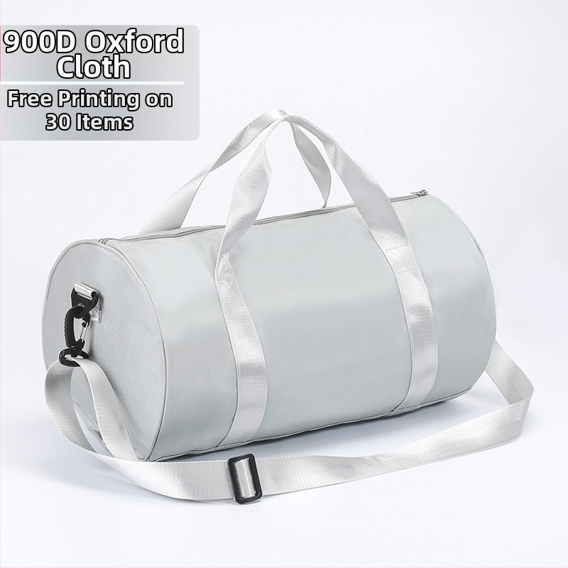 Unisex sportinė rankinė treniruotėms ir plaukimui su sausų–drėgnų atskyrimu, talpa 20–35L, Oxford audinys, užtrauktukas, viena pečių juosta, vidinė telefono kišenė