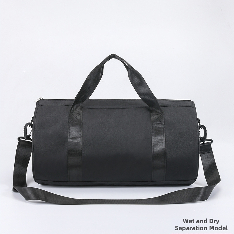 Unisex sportinė rankinė treniruotėms ir plaukimui su sausų–drėgnų atskyrimu, talpa 20–35L, Oxford audinys, užtrauktukas, viena pečių juosta, vidinė telefono kišenė