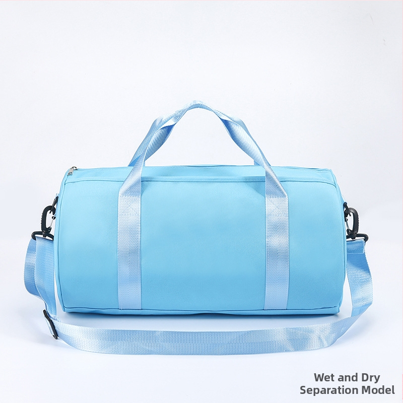 Unisex sportinė rankinė treniruotėms ir plaukimui su sausų–drėgnų atskyrimu, talpa 20–35L, Oxford audinys, užtrauktukas, viena pečių juosta, vidinė telefono kišenė