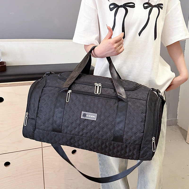 Torba za putovanje s kotačićima velike kapacitete – gradski minimalistički stil, Oxford tkanina, vodootporna i otporna na habanje, odjeljak za suho/mokro, 36–55 L