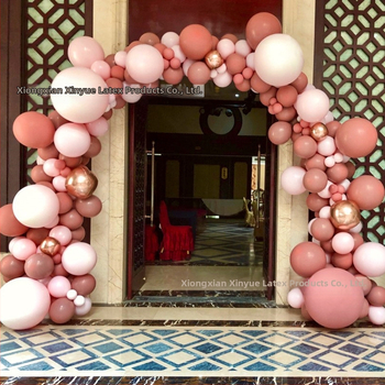 Latekso dekoratyviniai balionai, apvalios formos, su spausdintu logotipu XINYUE