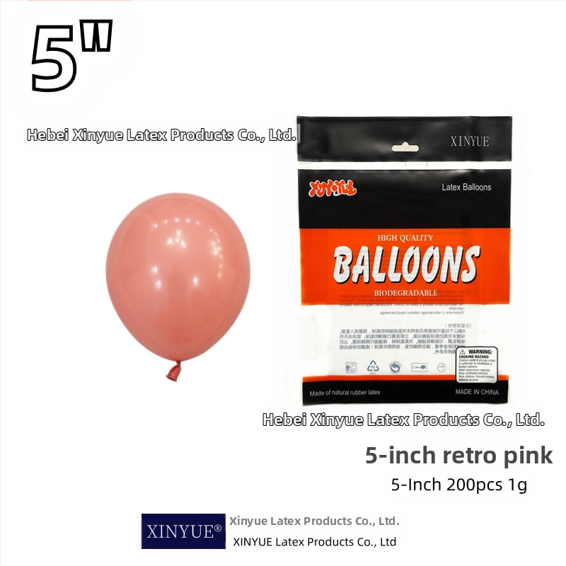 Latekso dekoratyviniai balionai, apvalios formos, su spausdintu logotipu XINYUE