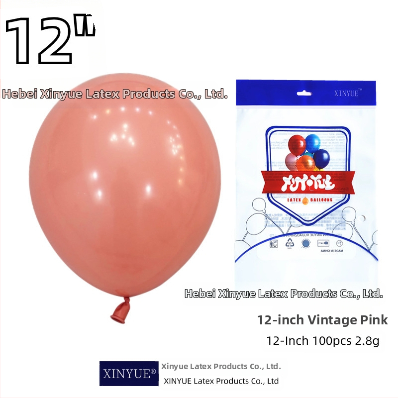 Latekso dekoratyviniai balionai, apvalios formos, su spausdintu logotipu XINYUE