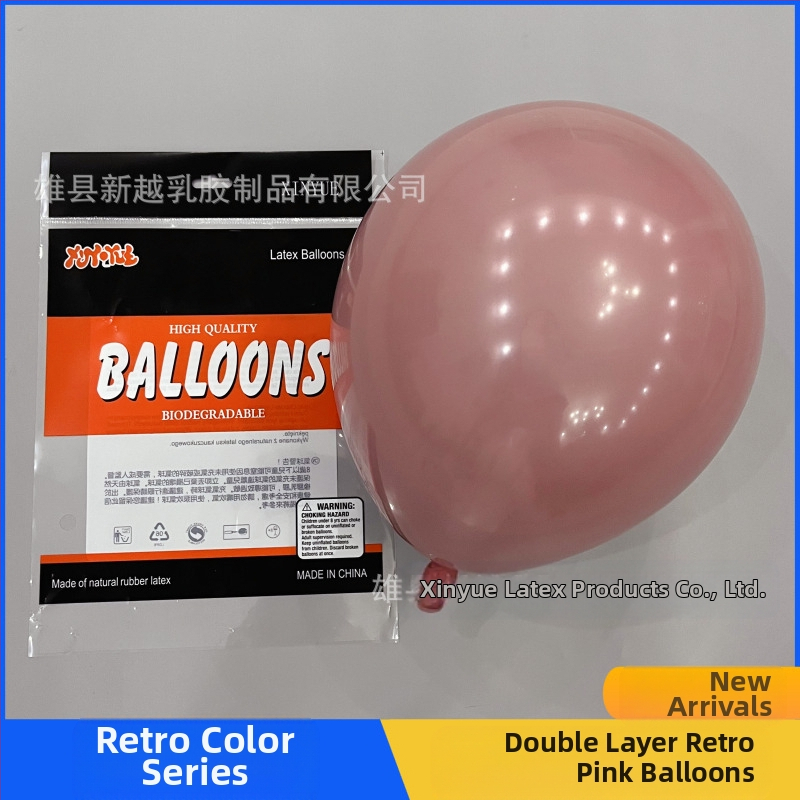 Latekso dekoratyviniai balionai, apvalios formos, su spausdintu logotipu XINYUE