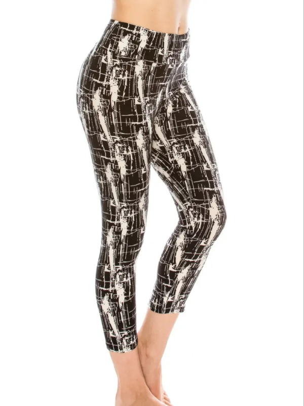 Дамски полиестерни йога панталони с плътно прилепване, средно повдигната талия, дълги до глезена, съдържание на полиестер 70–80%