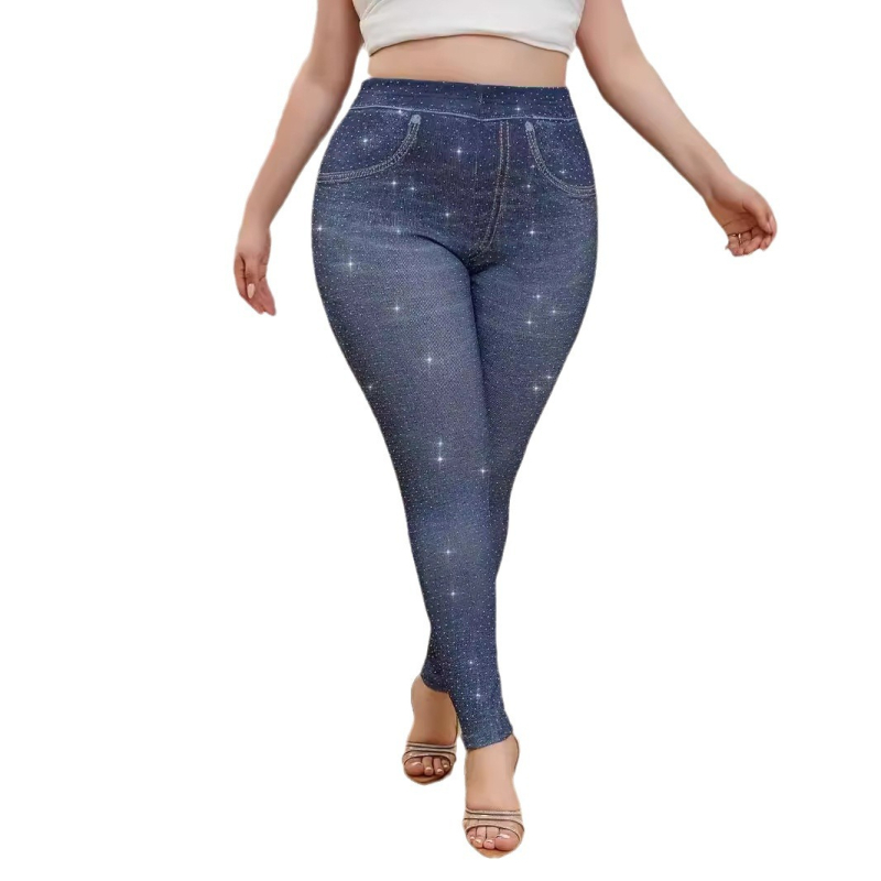 Дамски полиестерни йога панталони с плътно прилепване, средно повдигната талия, дълги до глезена, съдържание на полиестер 70–80%