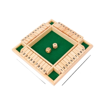 Ξύλινο παιχνίδι με φύλλα flip τεσσάρων και έξι πλευρών για οικογενειακό παιχνίδι — προάγει νοητική ανάπτυξη και επικοινωνία γονέα-παιδιού; κατάλληλο για 4–60 ετών; συσκευασία σε κουτί ή blister