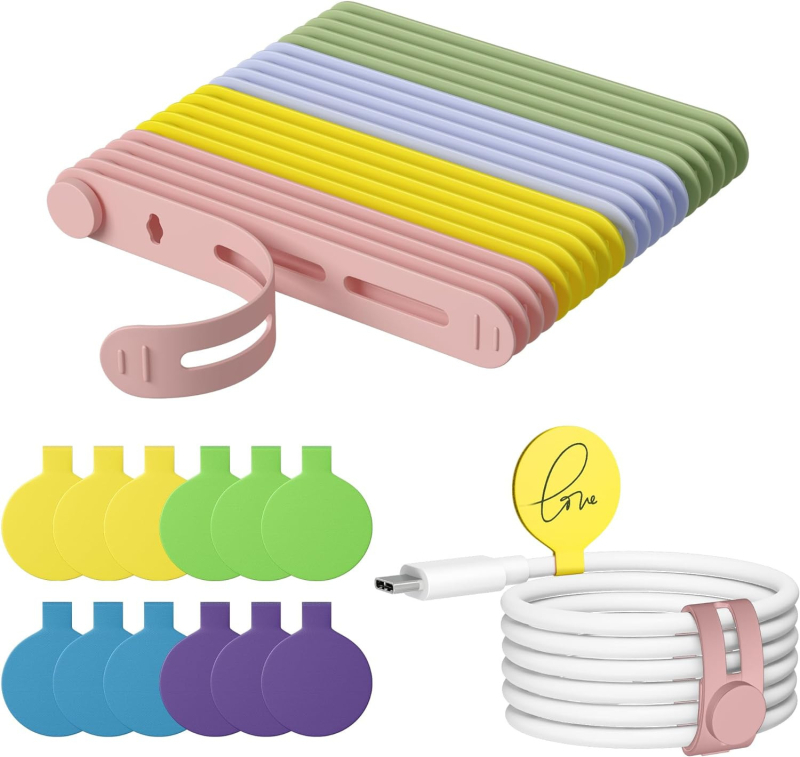 Kábeldoboz szervező asztali tároláshoz — szilikon + Velcro, asztali tárolás, befejező és porvédő berendezés