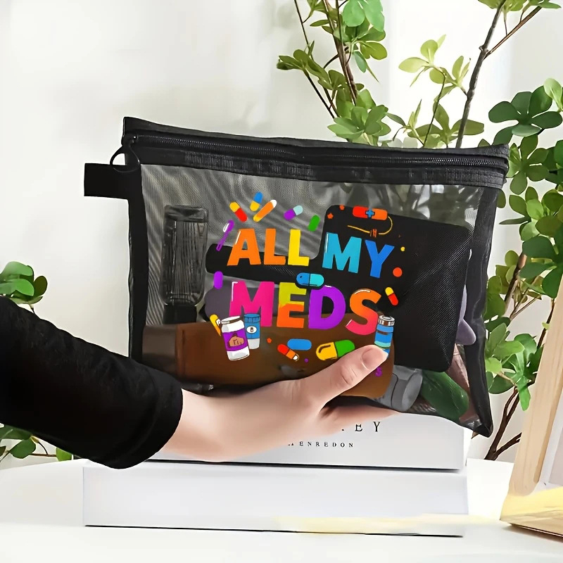 Organizator za četkice za šminku, mrežasta torbica od najlona, velika kapaciteta, prijenosna kozmetička torbica za putovanja (Najlon; Veliki kapacitet; Kućno skladištenje; Unisex; Proljeće 2025)